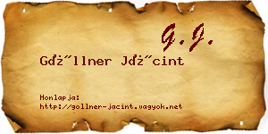 Göllner Jácint névjegykártya